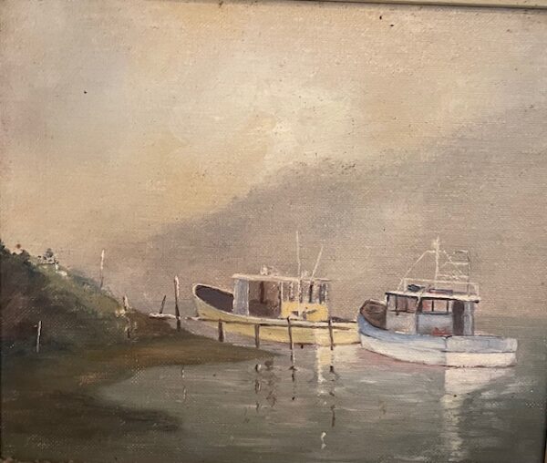FISHING BOATS IN THE FOG